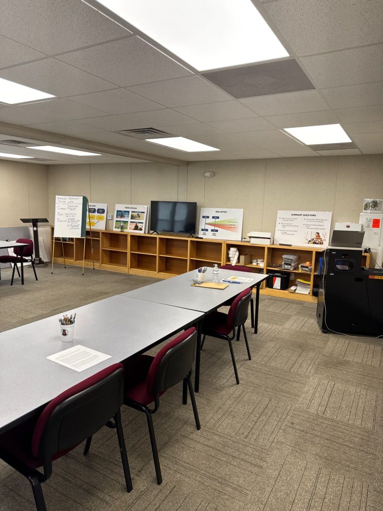 Open area of used triplewide modular building for rent