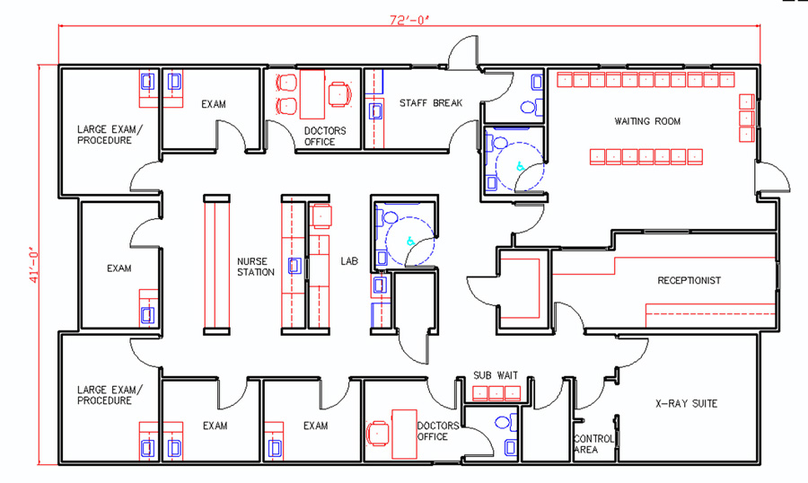 Modular Building Floorplan by Rose Office Systems