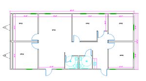 Modular Building Floorplan by Rose Office Systems