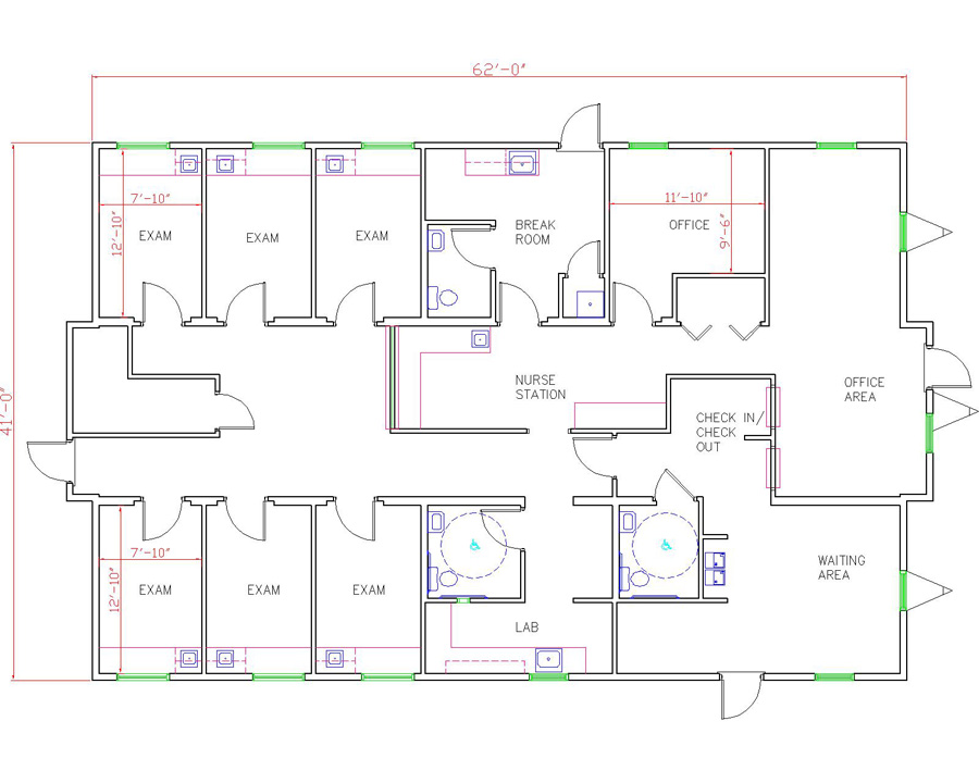 Modular Building Floorplan by Rose Office Systems