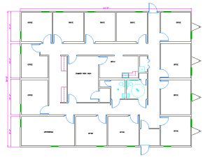 Modular Building Floorplan by Rose Office Systems